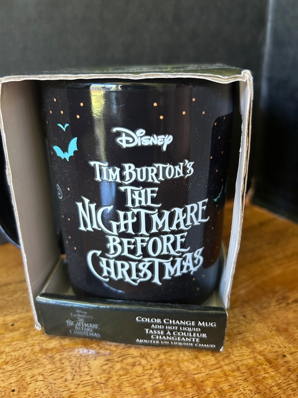 New Disney The Nightmare Before Christmas Black Mug Changes Colors